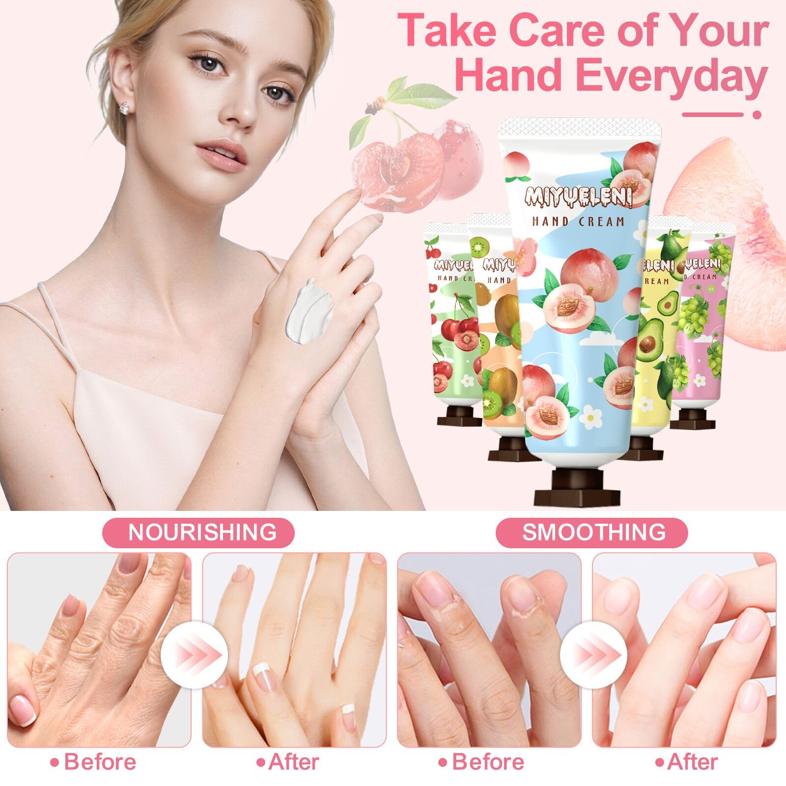 MIYUELENI avocado hand cream tube lightweight moisture for everyday use