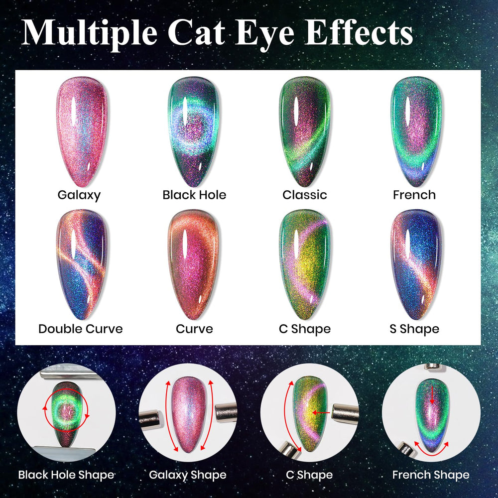 MIZHSE black base gel to maximize the cat eye effect