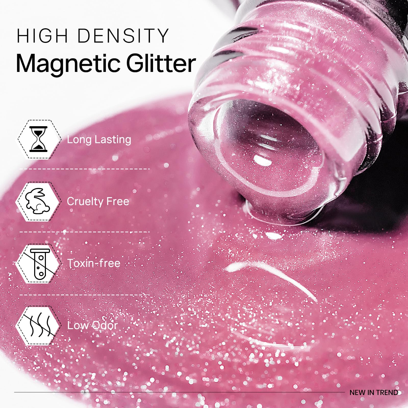 MIZHSE double-ended magnet stick enables precise magnetic cat-eye patterns