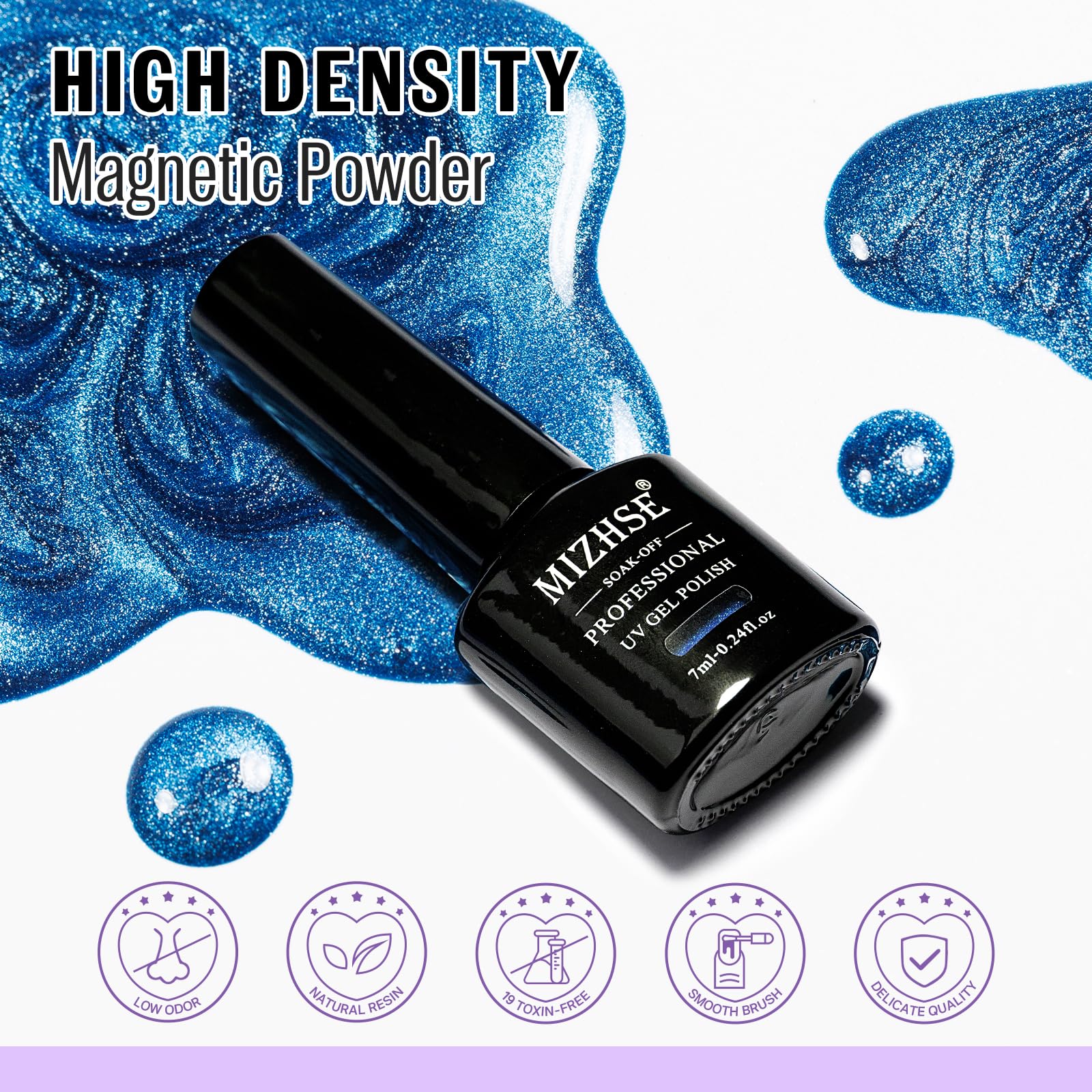 MIZHSE double-headed magnet stick for creating cat eye effects