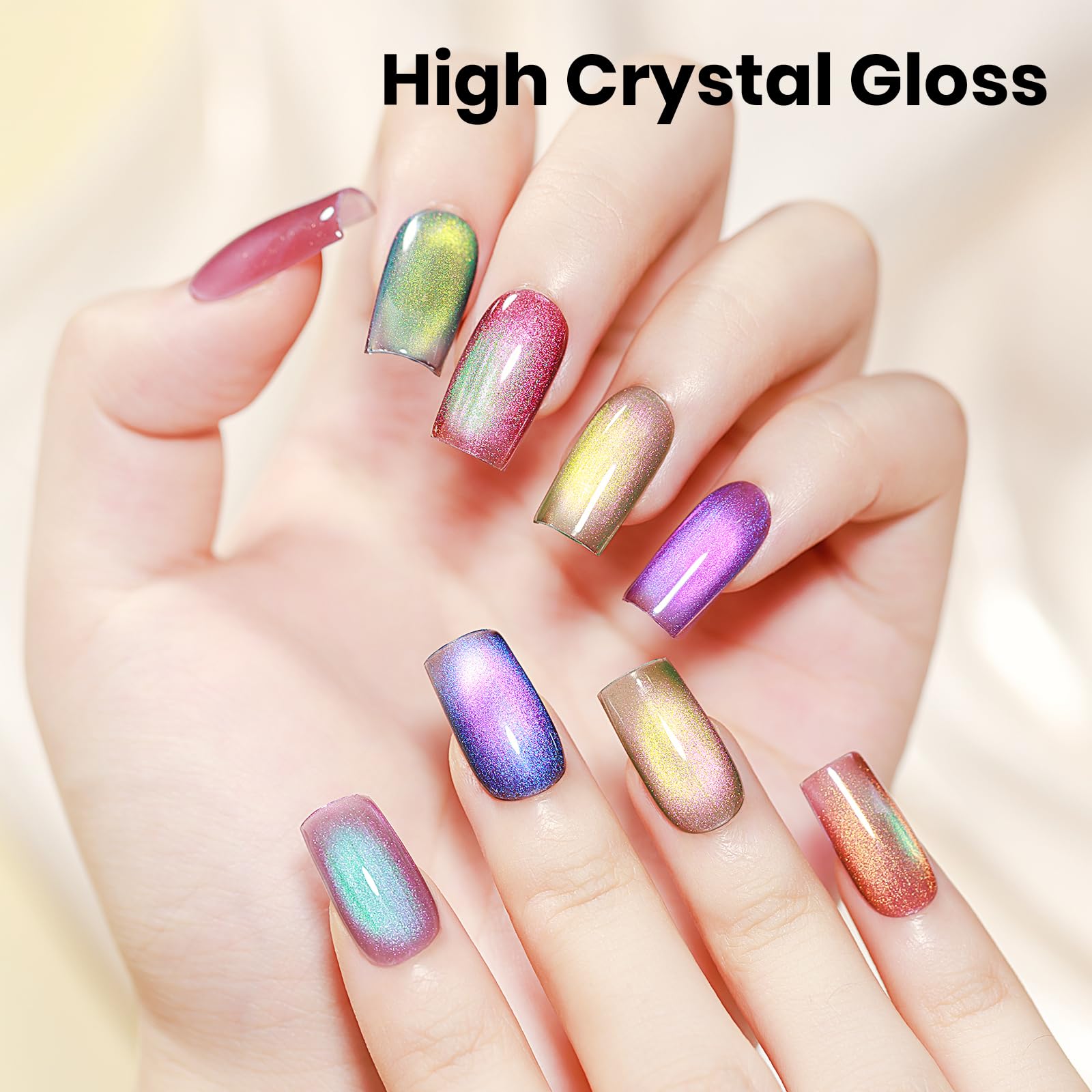 Easy application with cure under nail lamp for fast results