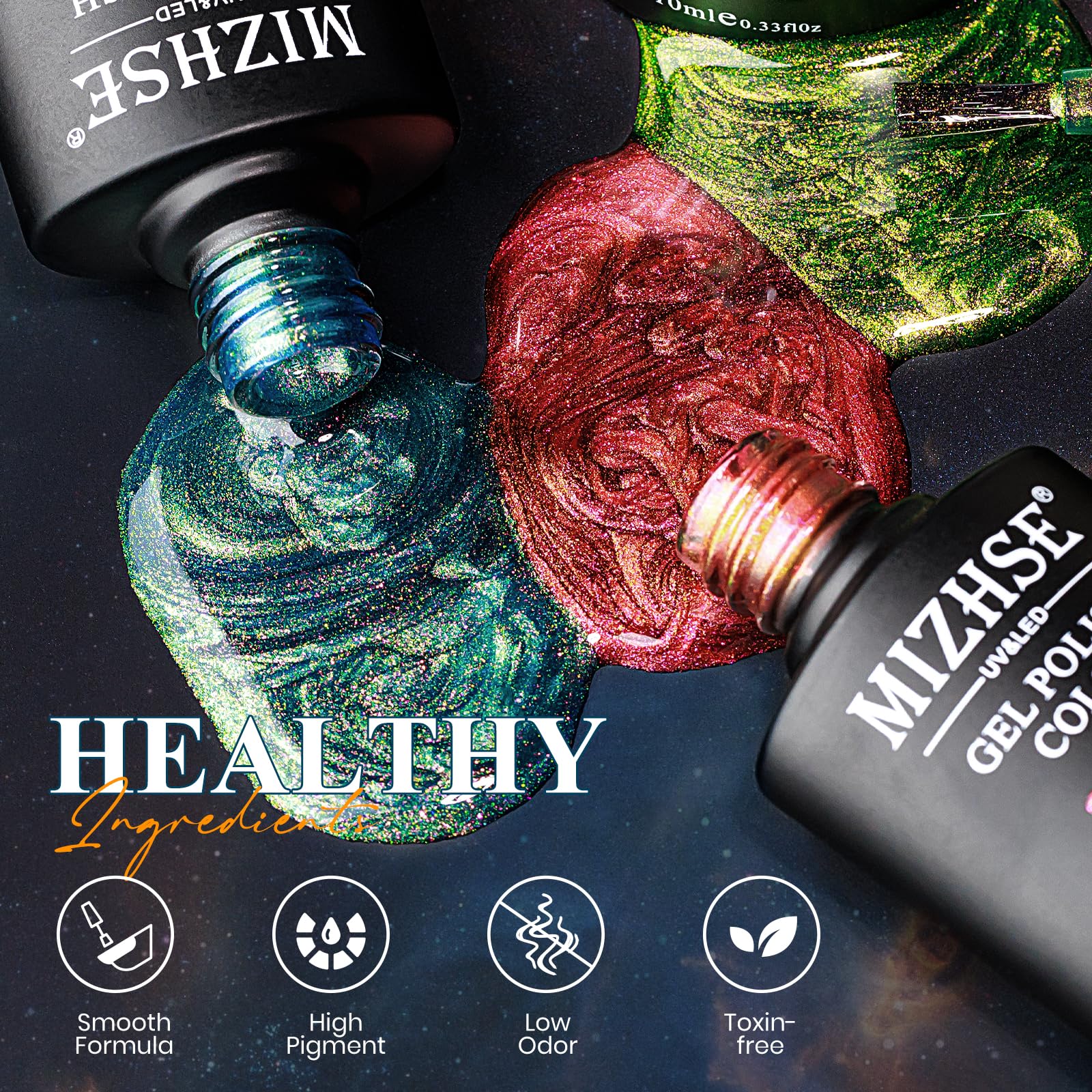 MIZHSE long-lasting gel polish for weeks of wear