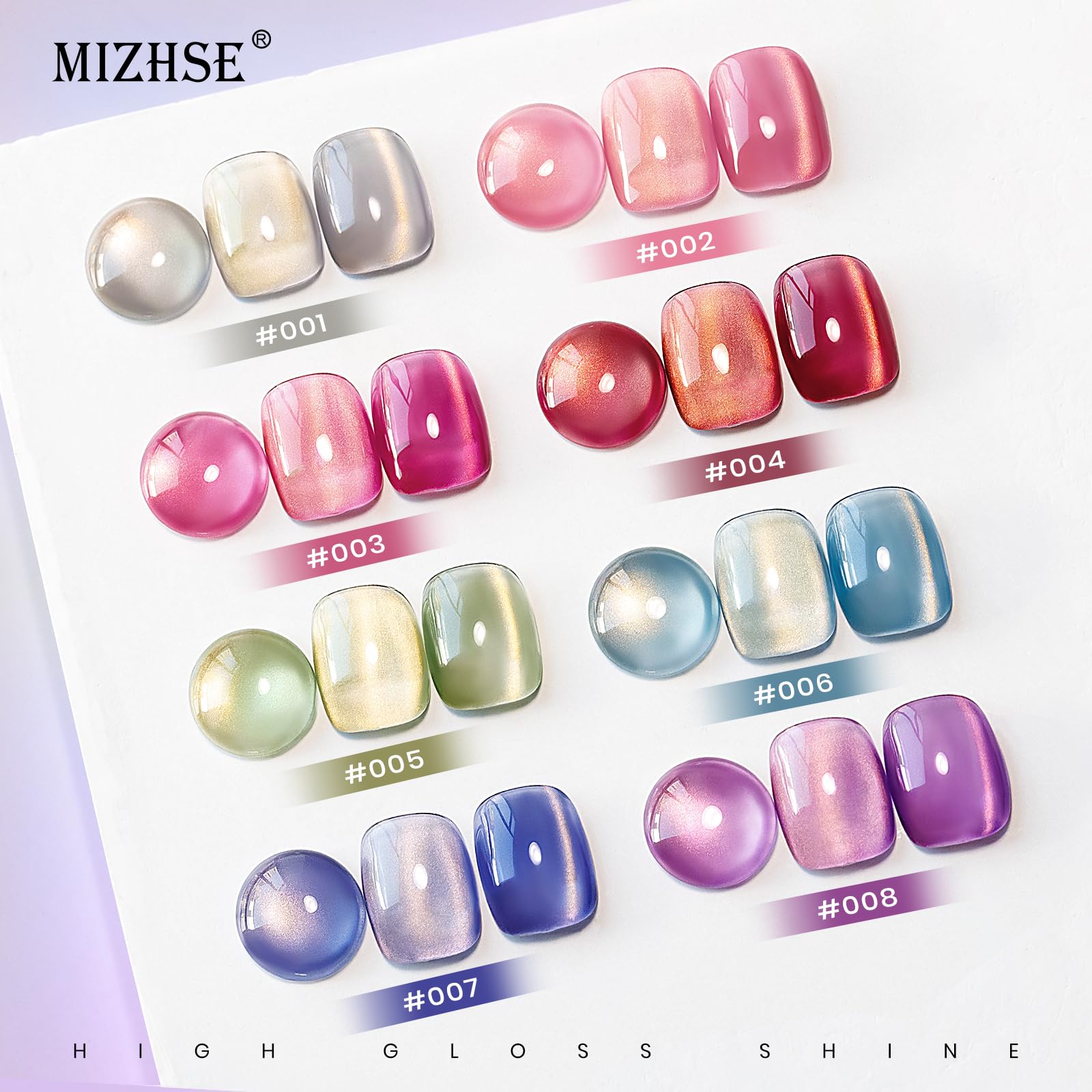 MIZHSE Up to 28 days wear with proper base/top coats