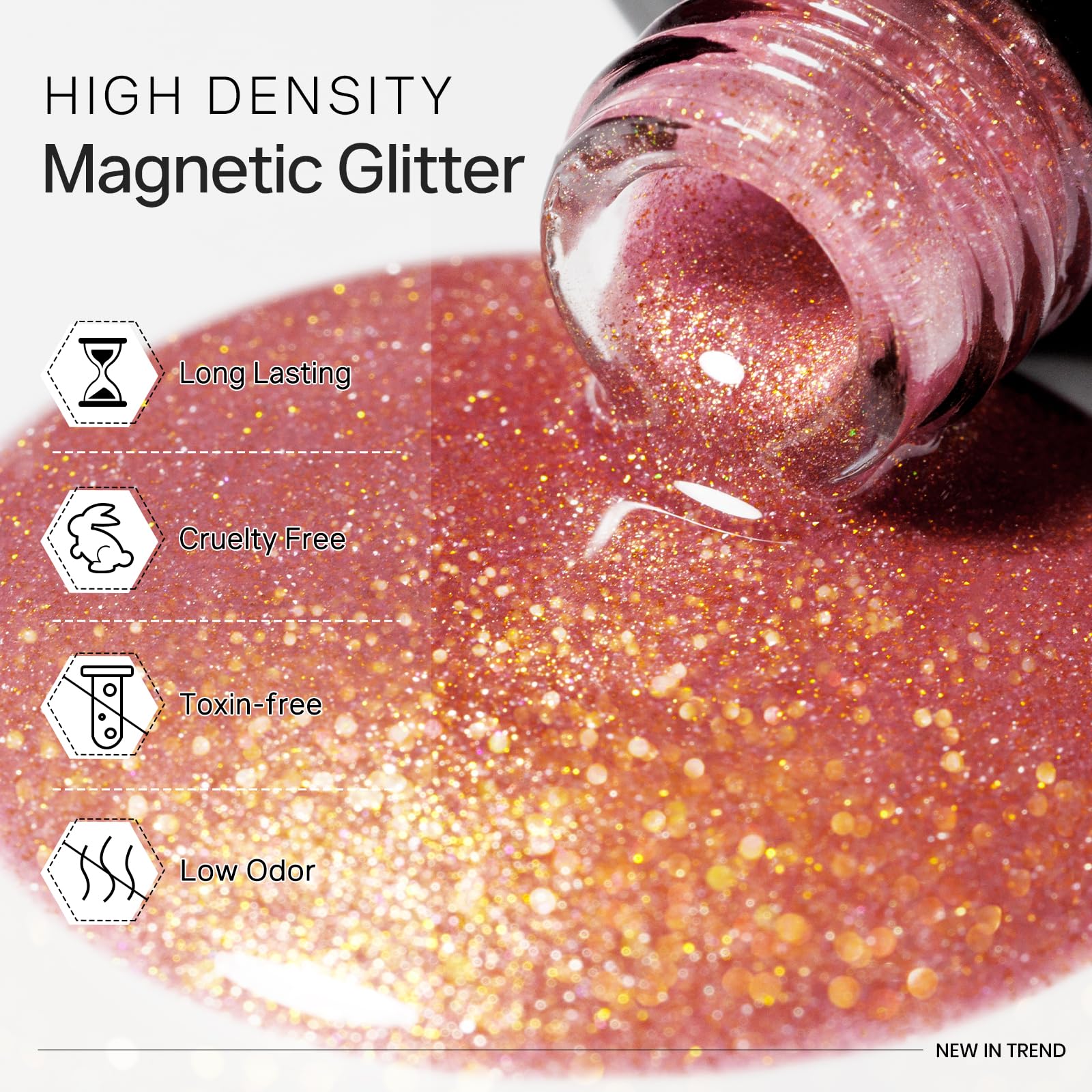 MIZHSE magnetic gel polish magnet stick to create cat-eye patterns