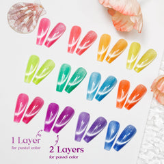 MIZHSE neon gel glows under blacklight for party-ready nails.