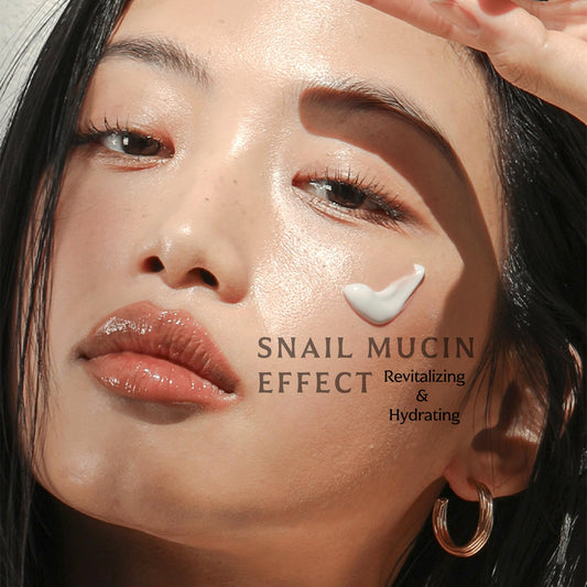 MIZON Black Snail All In One Cream jar swirl demonstrates creamy texture for instant comfort