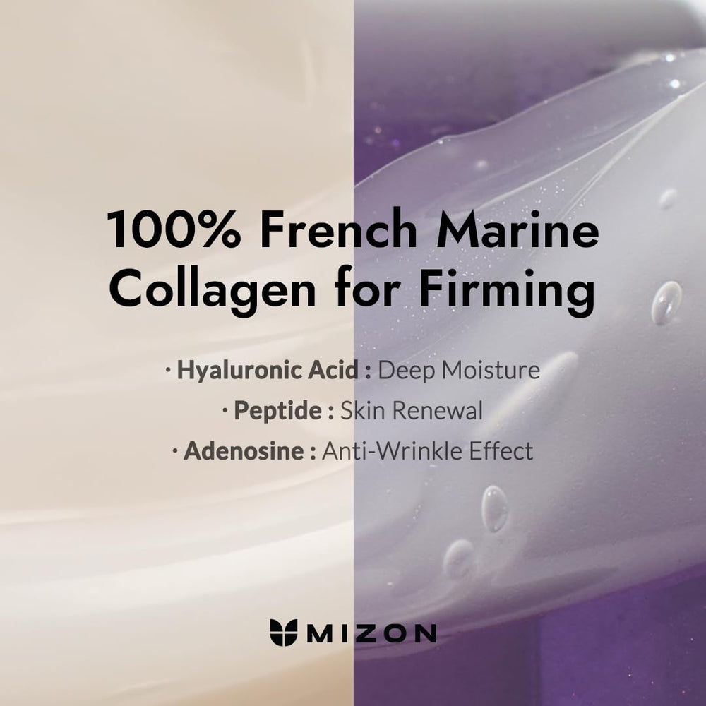 MIZON Collagen Power Firming Eye Cream swirl displays rich hydration