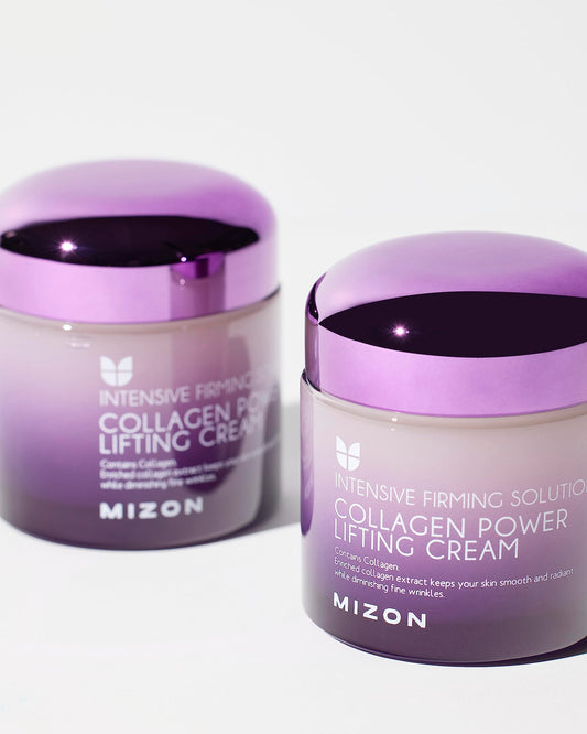 Close-up of MIZON cream texture showing light, non-sticky hydration