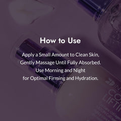 Front of MIZON Collagen Power Lifting Emulsion packaging box highlighting clean formula