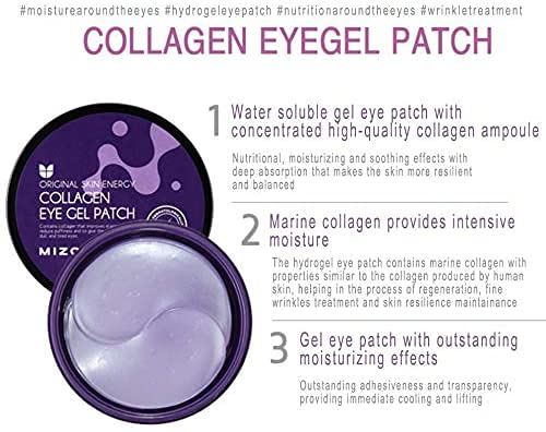 MIZON cooling effect under-eye patches promote a refreshed look after long days.