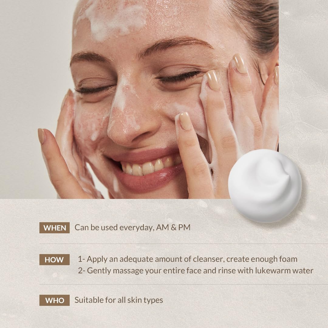 Daily facial routine with MIZON snail cleanser for vibrant skin.