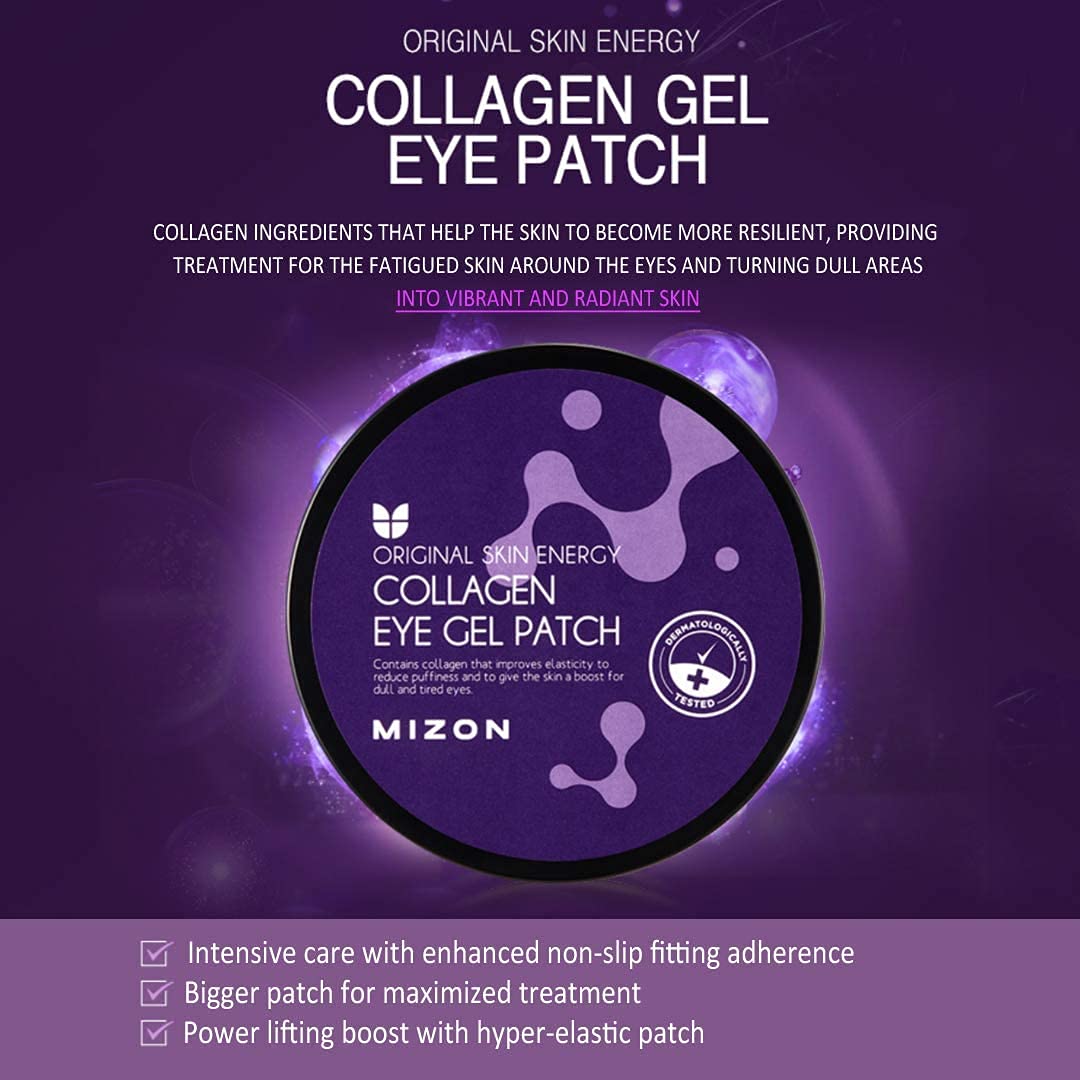 MIZON patch under-eye shows chamomile aroma and nourishing caviar-inspired nutrients.
