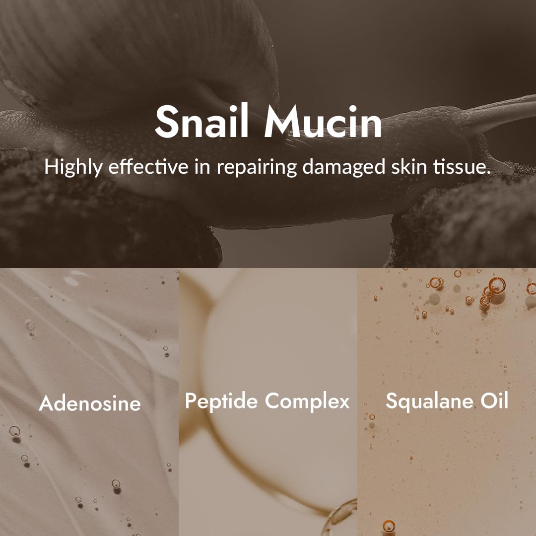 MIZON Snail Line Eye Cream fingertip press illustrating gentle patting