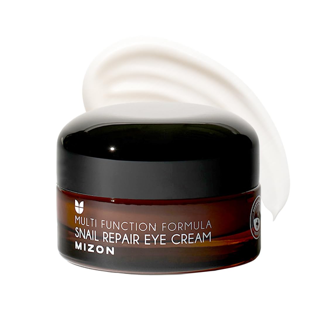 MIZON Snail Line Eye Cream jar close-up for delicate under-eye hydration