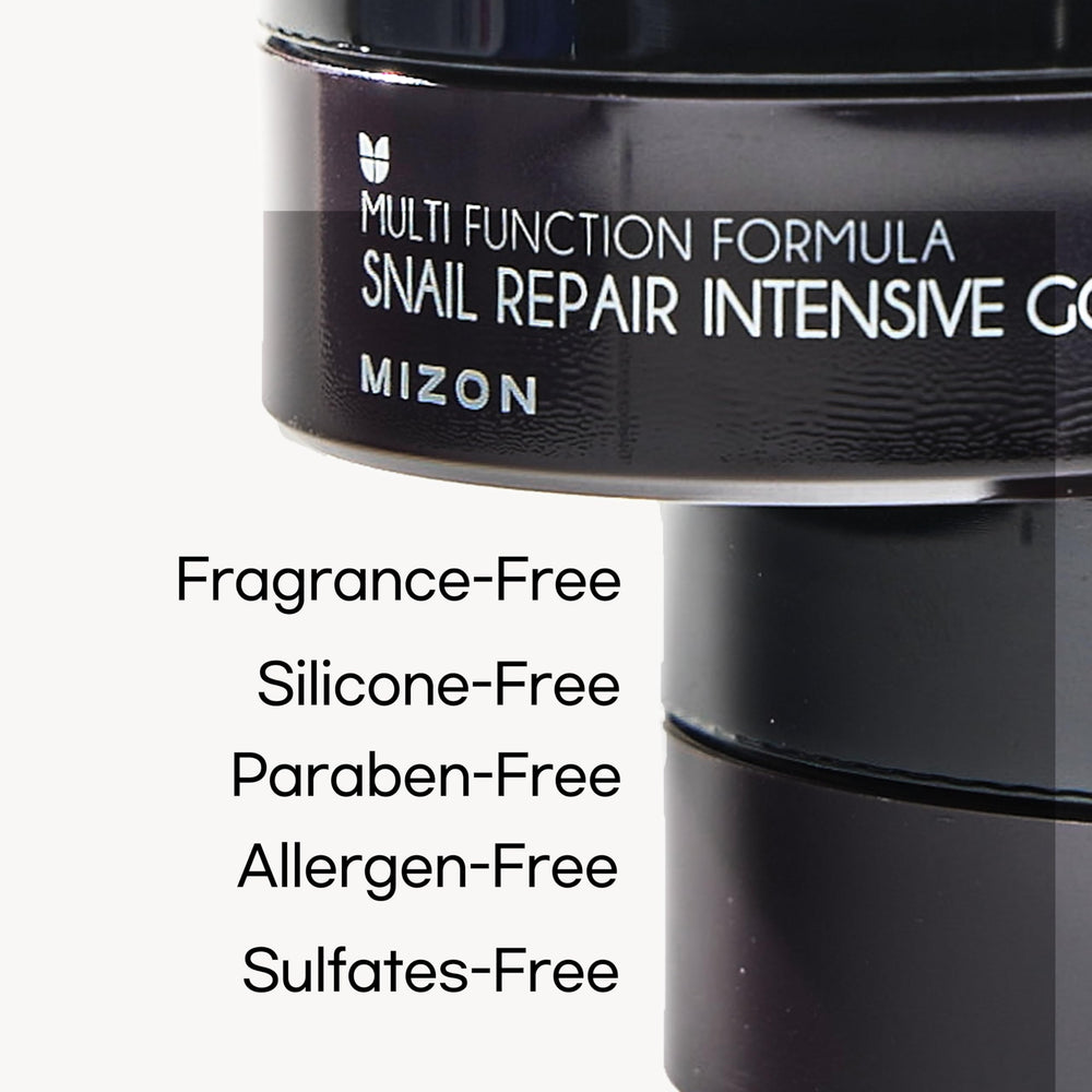 MIZON under-eye patch close-up showing even coverage and fit