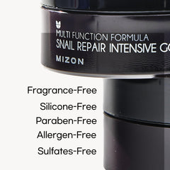 MIZON under-eye patch close-up showing even coverage and fit
