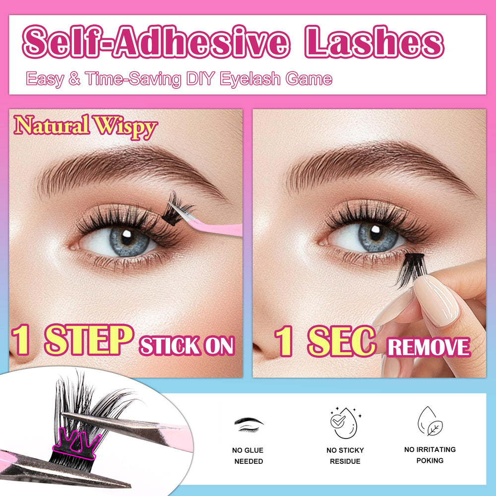 MJJOMAY JoMay easy removal lashes shown being peeled off gently