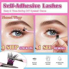MJJOMAY JoMay easy removal lashes shown being peeled off gently