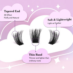 MJJOMAY 2‑in‑1 Lash Bond and Seal for secure wear.