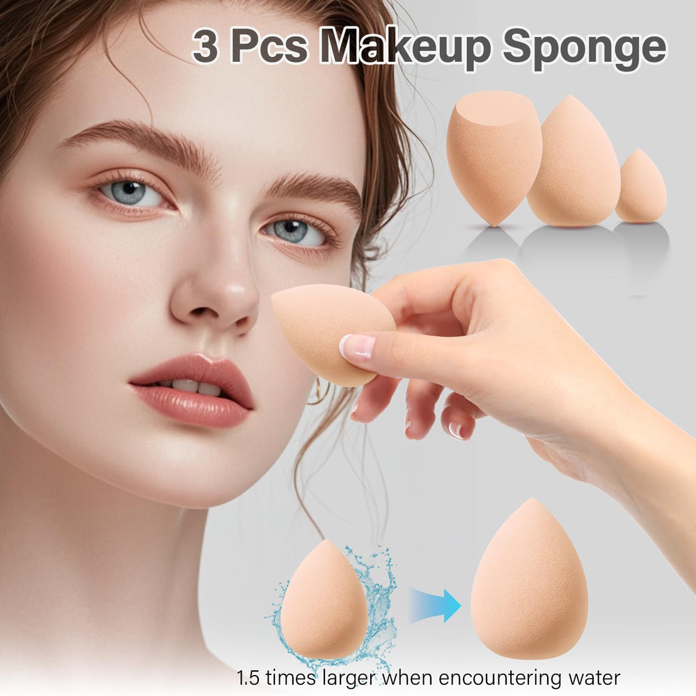 Mlemle latex-free sponges ensure non-irritating, skin-friendly application.
