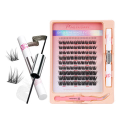 MLEN DIARY DIY eyelash kit 114pcs for simple at-home extensions.