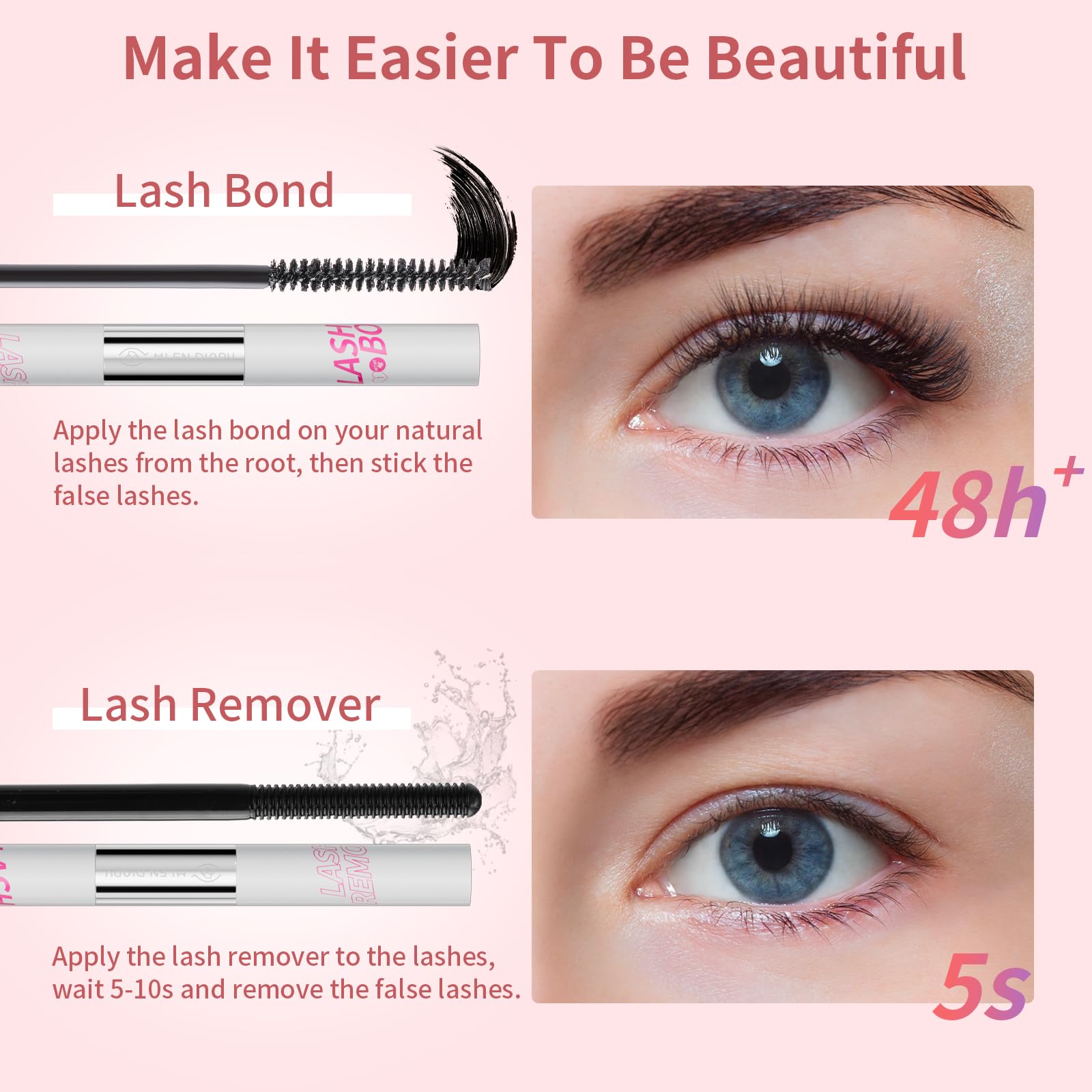 MLEN DIARY eye makeup ideas with versatile lash lengths for daily looks.