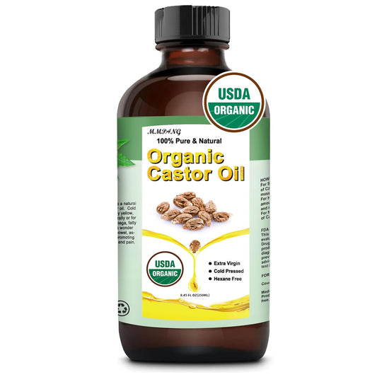 MMPANG Organic Castor Oil bottle for pure lash and brow care.
