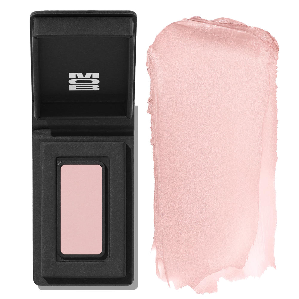 MOB Beauty M88 Cream Clay Eyeshadow in soft dusty pink for effortless one-swipe color