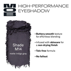 MOB Beauty Eyeshadow M14 compact showcases eco-friendly packaging for guilt-free glam.