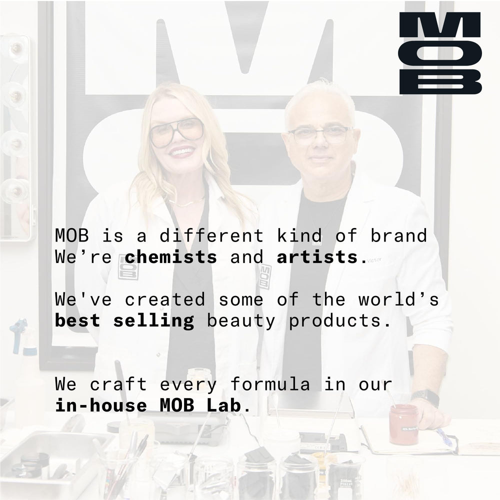 MOB Beauty Eyeshadow M2 Matte Bone eco-friendly packaging minimizes waste.