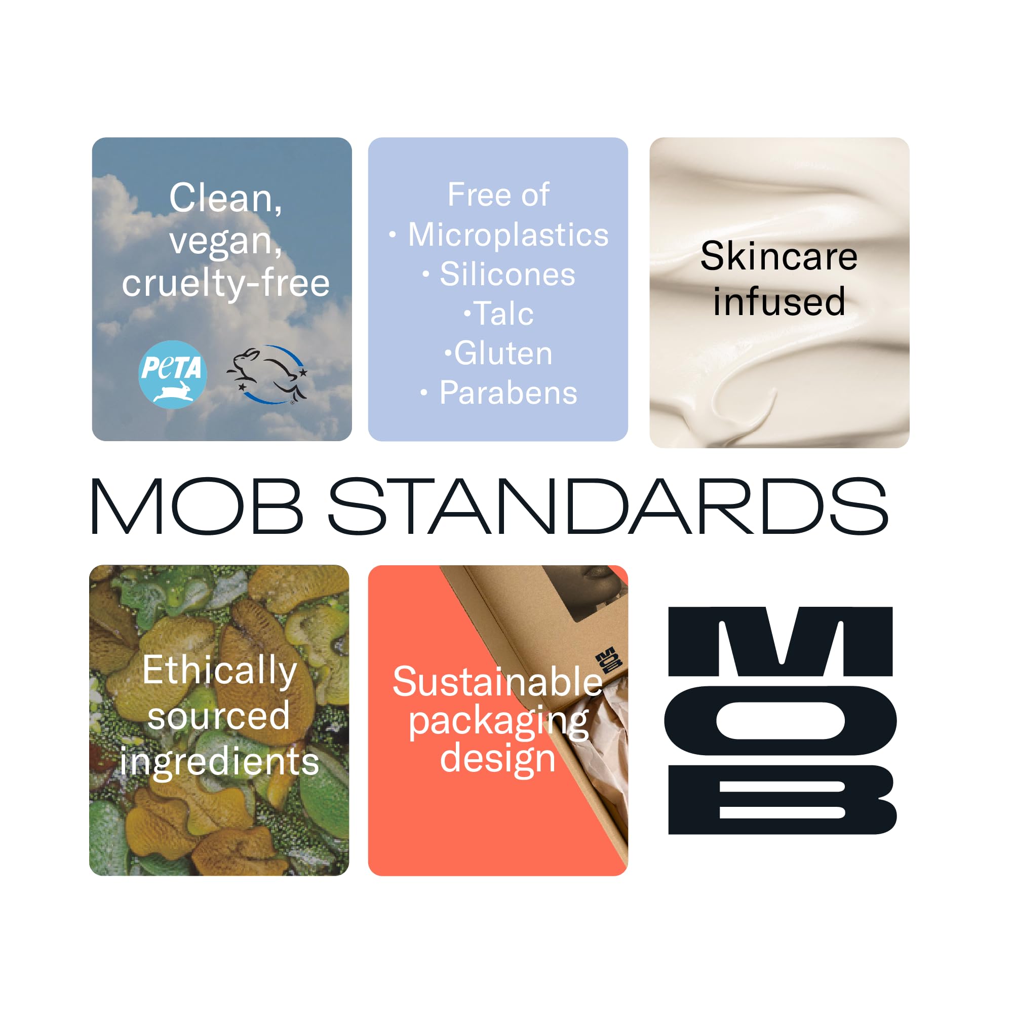 MOB Beauty Eyeshadow M28 skin-friendly finish with lasting wear.