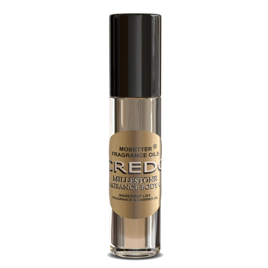 MOBETTER Credo Millestone roll-on ready for on-the-go fragrance application.