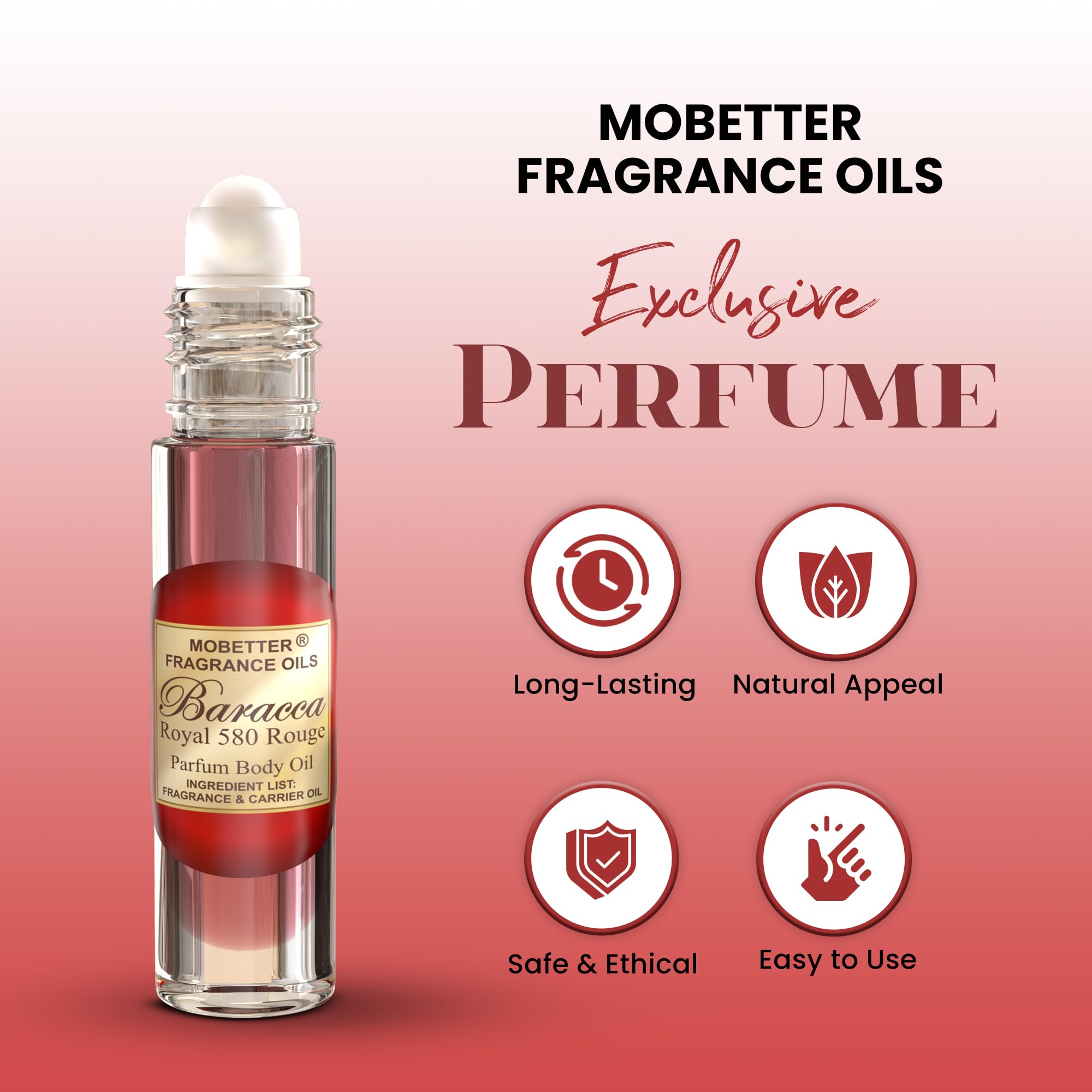 MOBETTER Baccarat Rouge 540 packaging highlights premium, long-lasting aroma.