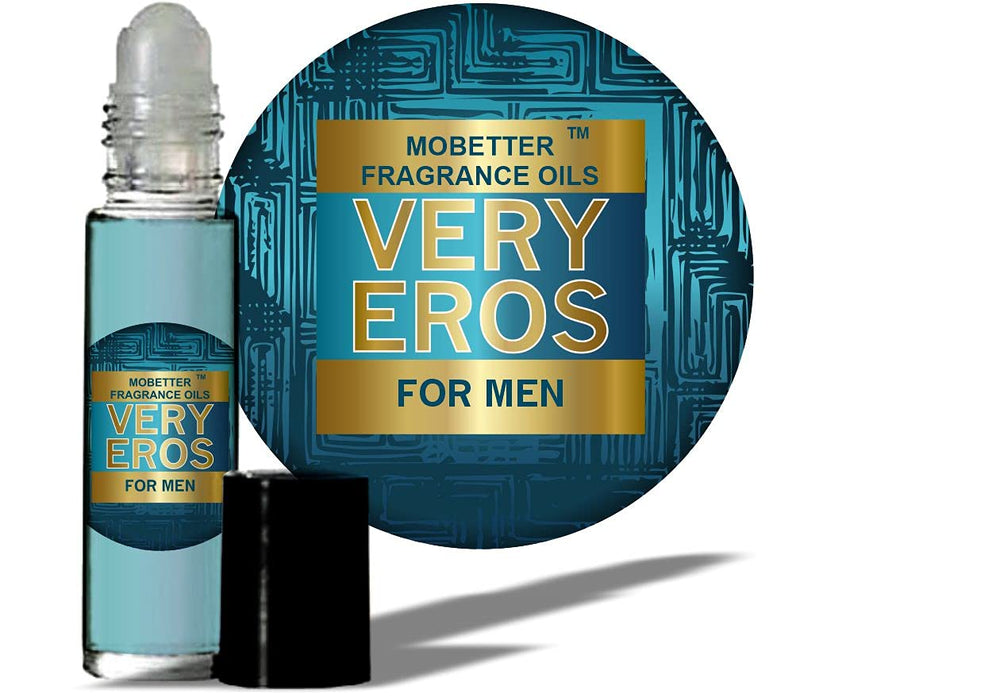 MOBETTER Very Eros bottle detail showing refined packaging and lasting scent