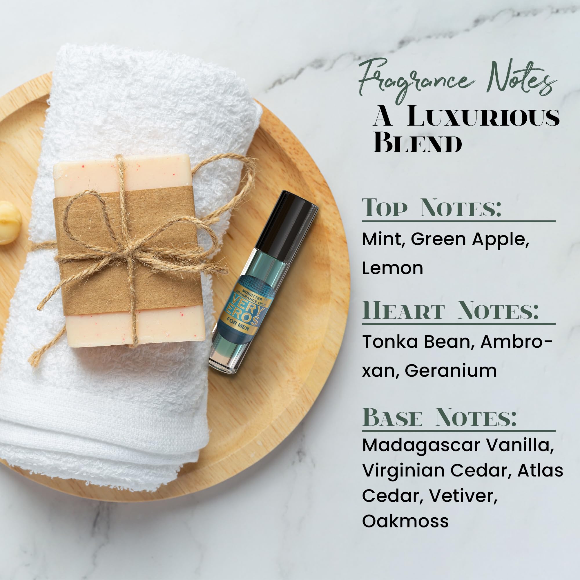 MOBETTER Very Eros compact travel-size bottle in hand