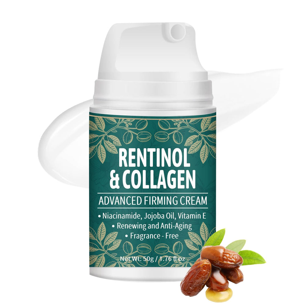 MOC LINK front packaging showing unscented retinol collagen cream benefits