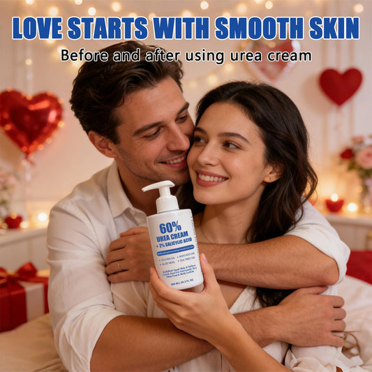 MOC LINK Urea Cream 60% pump dispense showing Easy daily application.