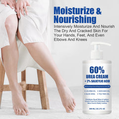 Feet treated with MOC LINK cream to reduce roughness and calluses.