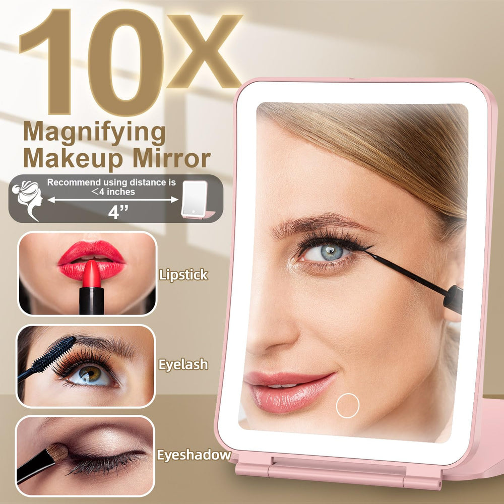 Mocado Travel Makeup Mirror with 10x magnification for precise detailing.