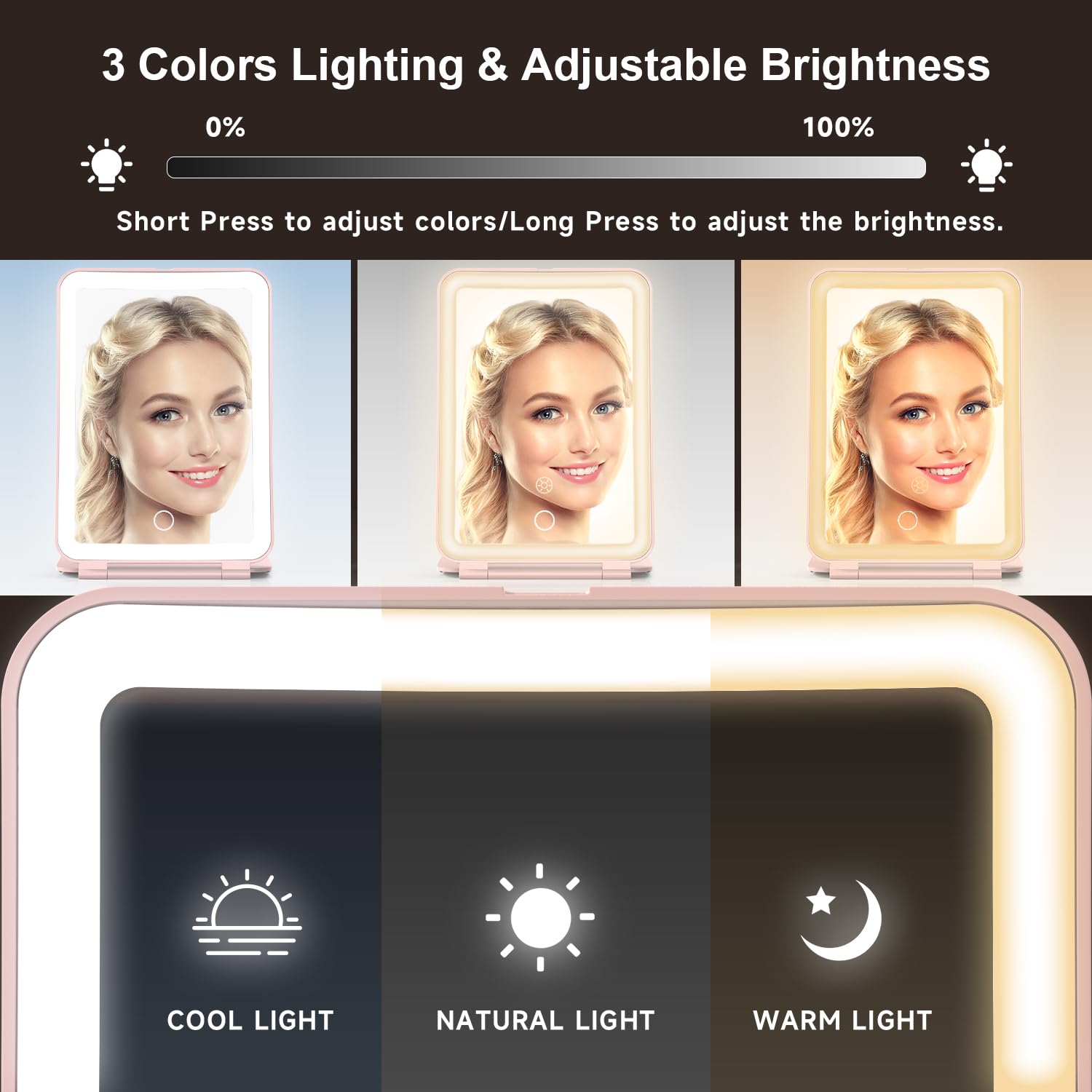 Mocado memory function recalls the last brightness setting for quick touch-ups.