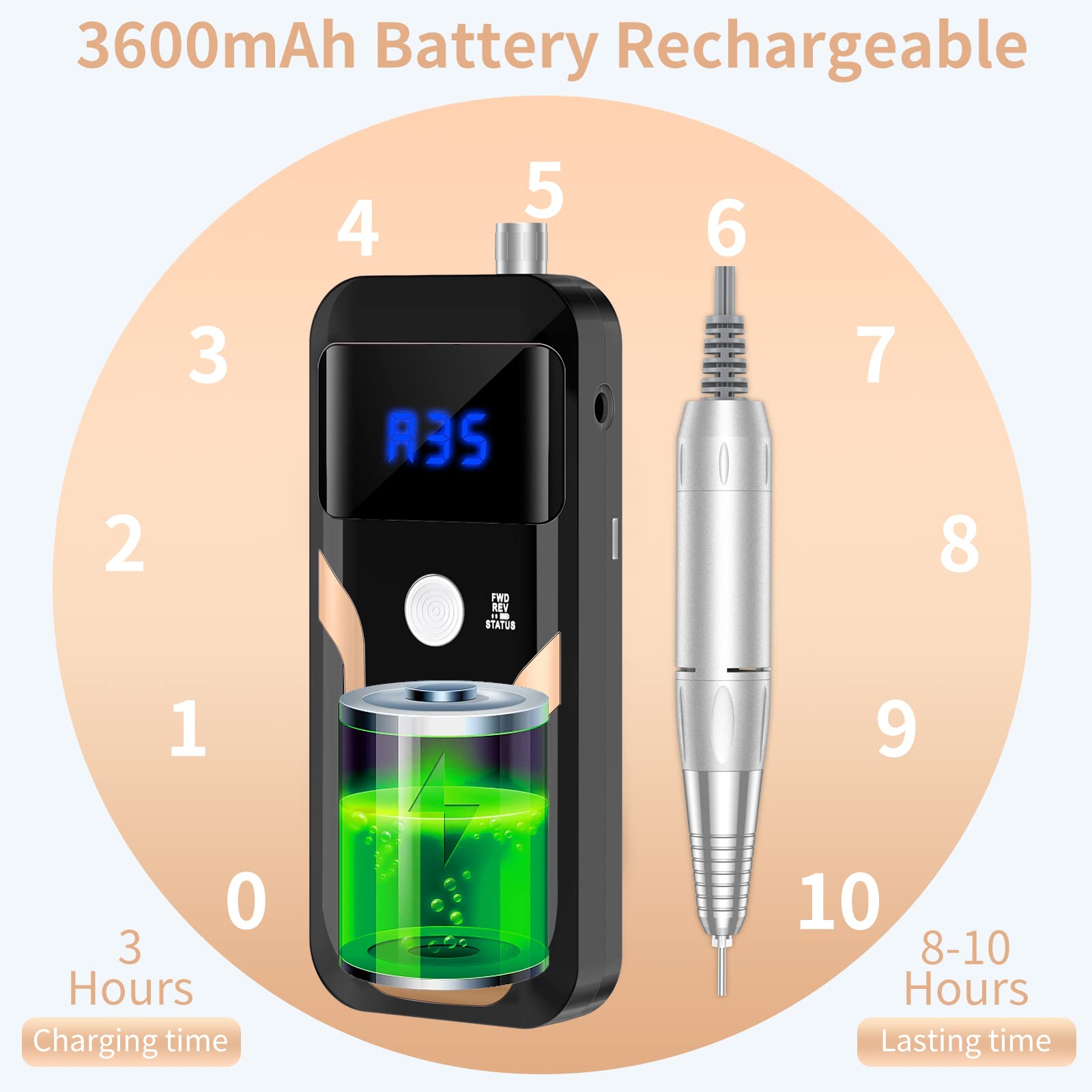 MOCOWIND LCD display helps monitor speed and direction.