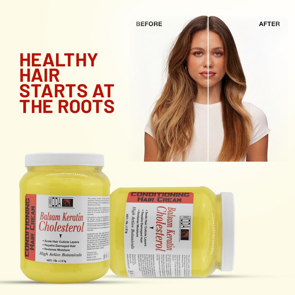 MODA Cholesterol Cream ingredients panel in clean layout.