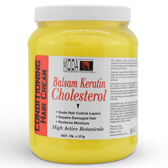 MODA Cholesterol Cream jar, rich conditioning for damaged hair.