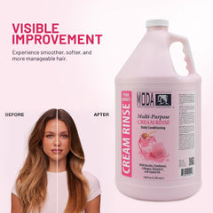 MODA Cream Rinse is suitable for daily conditioning routines