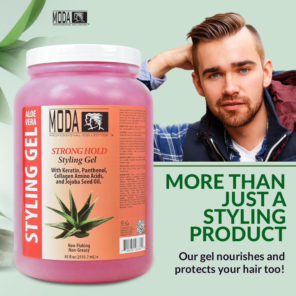 MODA hold test image showcasing long-lasting control across hair types.