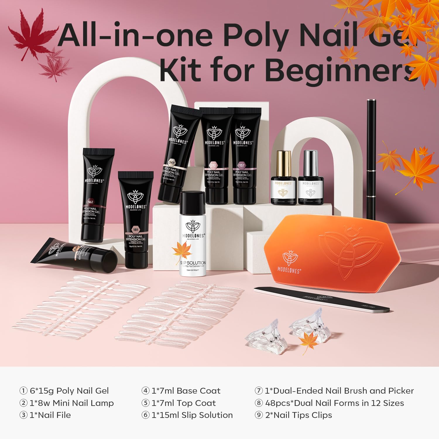 Modelones 8W nail lamp for fast curing of gel nails.