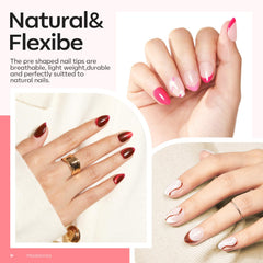 Modelones 9-in-one nail glue for versatile applications and strong hold.