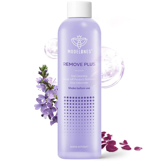 Modelones acetone remover bottle 8 oz lavender for fast polish removal