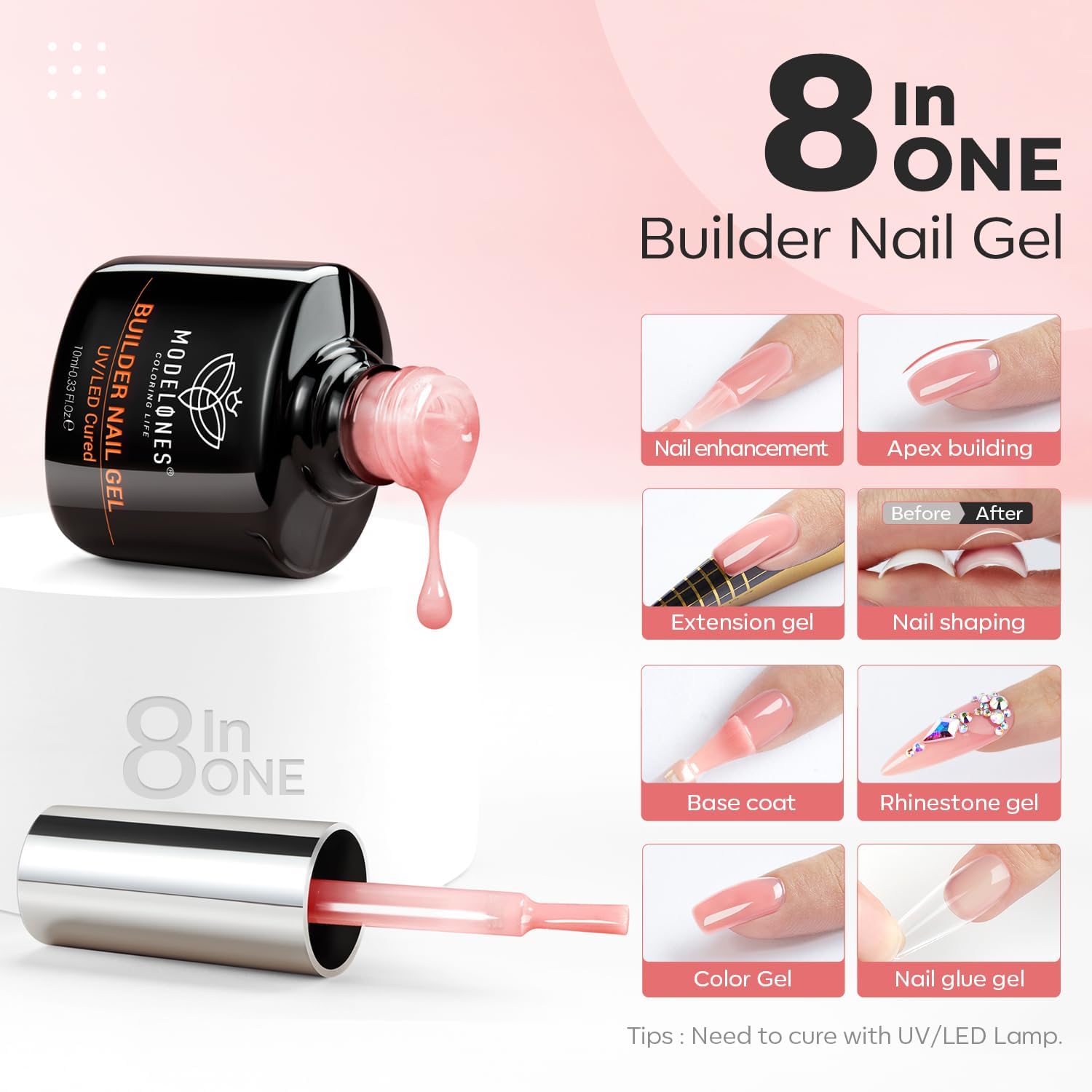 Modelones Acid-Free Primer bottle boosts adhesion without acidity.
