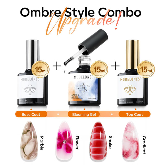 Modelones base coat 15ml bottle delivers strong adhesion for long-lasting manicure.